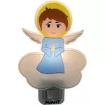 Luz Infantil Noturna Abajur Tomada Led 1w Luz Amarela Angelo Avant