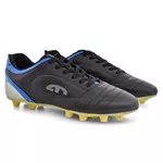 Chuteira Masculina Para Campo Trava Fixa Preto e Azul EGM