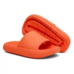 Chinelo Casual Laranja Passeio Piscina Leve Conforto Slide