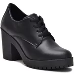 Bota Feminina Preto Fosco Confort Sola Tratorada com Salto com Ziper D'Mazons
