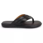 Chinelo Sandália Masculino Couro Marrom Dedo Ortopédica Granado