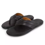 Chinelo Sandália Masculino Couro Marrom Dedo Ortopédica Granado