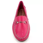 Mocassim Feminino Moderno Confort Couro 460 Rosa Granado