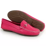 Mocassim Feminino Moderno Confort Couro 460 Rosa Granado
