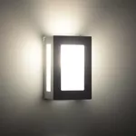 Arandela Retangular Com 5 Vidros 25X12,5X10,5Cm 1228/25 Marrom Real Lustre