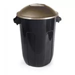 Cesto para Lixo Ecoblack Preta 58 Litros Plasútil