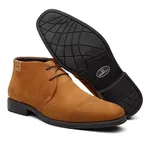 Botina Conforto Bufalado Castor de Amarrar - Linha Confort Prime