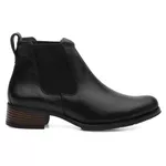 Bota/Botina Feminina Floater Preto Elástico Liso - Linha Montana