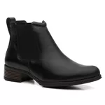 Bota/Botina Feminina Floater Preto Elástico Liso - Linha Montana