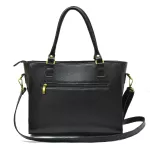 BOLSA GRANDE COURO LEGITIMO PRETA REF:DM-05