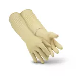 LUVA SUPER LATEX RANHURADA COR NATURAL CA37158