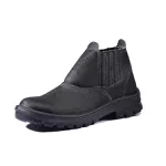 BOTINA PU MONO RASPA SEM BICO MOD10 PRETA CA17137