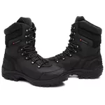 BOTA TÁTICA MILITAR 100% COURO CANO MEDIO BOPE CA46902