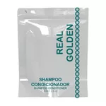 Shampoo 2x1 Real Golden Realgems Em Sachê De 30ml Kits De 200, 150, 125, 100 e 50 Unidades