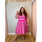 Top Malha Lurex Pink Brilho