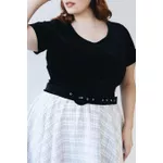 Cinto Veludo Preto - Plus Size