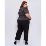Casaqueto Brilho Listrado Lurex - Plus Size
