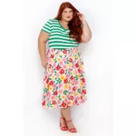 Saia Viscose Floral - Plus Size