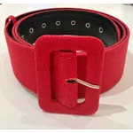 Cinto Forrado Linho Vermelho - Plus Size