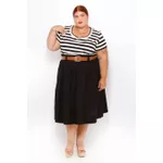 Saia Algodão Preta - Plus Size