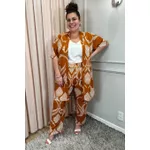 Calça Viscose Estampa Vintage - Plus Size