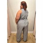 Calça Alfaiataria Xadrez - Plus Size