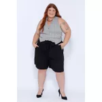 Colete Alfaiataria Xadrez - Plus Size