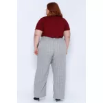 Calça Alfaiataria Xadrez - Plus Size