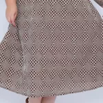 Vestido Bordado Marrom - Plus Size