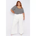 Blusa Malha Listra Preta - Plus Size