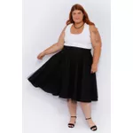 Blusa Regata Malha Ribana Branca - Plus Size