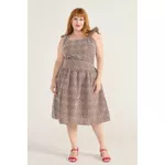 Top Babadinho Marrom Bordado - Plus Size