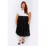 Blusa Malha Ribana Branca - Plus Size