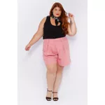 Blusa Regata Malha Ribana Preta - Plus Size