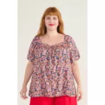 Blusa Bata Viscose Estampa Liberty - Plus Size