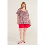 Blusa Bata Viscose Estampa Liberty - Plus Size