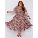 Vestido Viscose Estampa Liberty Azul Marinho - Plus Size