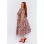 Vestido Viscose Estampa Liberty Azul Marinho - Plus Size