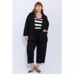 Blazer 2.0 Linho com Elastano Preto - Plus Size