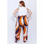Calça Viscose Estampa Orgânica - Plus Size