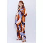 Quimono Viscose Estampa Orgânica - Plus Size