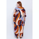 Quimono Viscose Estampa Orgânica - Plus Size