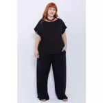 Blusa Malha Preta - Plus Size