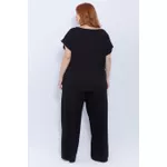 Blusa Malha Preta - Plus Size
