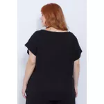 Blusa Malha Preta - Plus Size