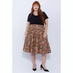Saia Godê Algodão Onça- Plus Size