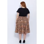 Saia Godê Algodão Onça- Plus Size