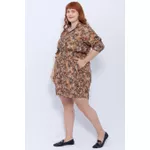 Short Viscose Estampa Onça - Plus Size