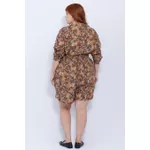 Short Viscose Estampa Onça - Plus Size