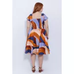 Vestido Gode Algodão Estampa Orgânica - Plus Size